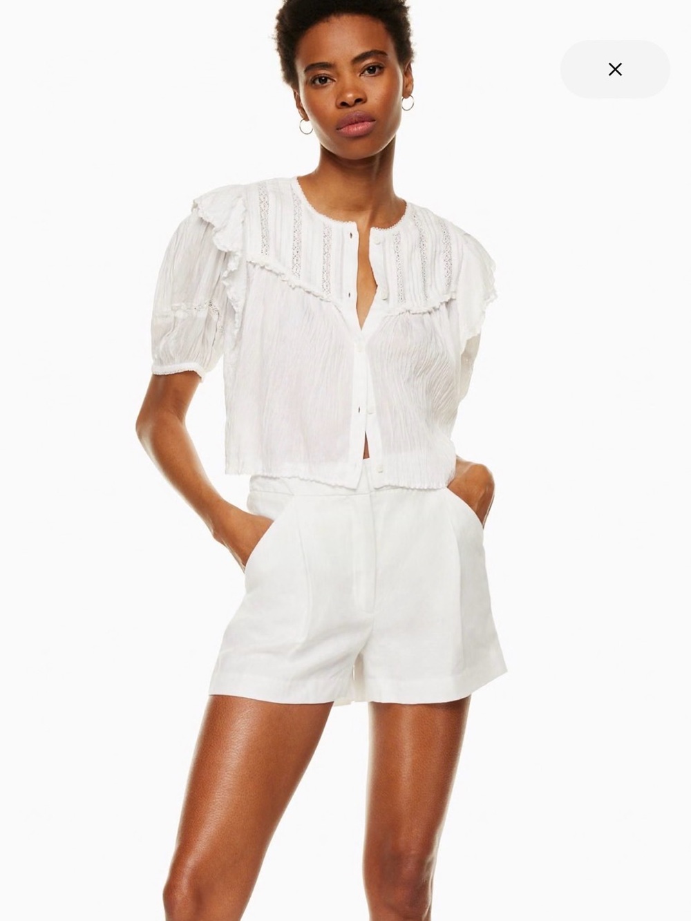 Aritzia Wilfred MARQUETRY BLOUSE